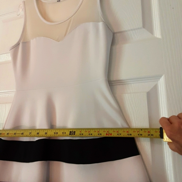 Classy retro classic Black white striped fun dress like new rockabilly - Picture 9 of 10